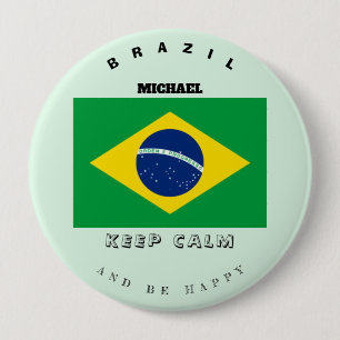Schaltfläche "Calm & Brasilien" behalten Button