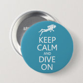 Schaltfläche "Calm & Dive On custom color behalt" Button (Vorne & Hinten)