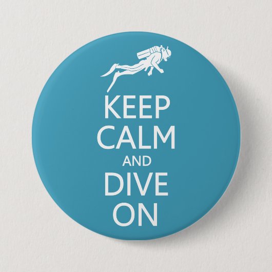 Schaltfläche "Calm & Dive On custom color behalt" Button (Vorderseite)