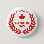 Schaltfläche "Canada Day Wreath" Button (Vorderseite)