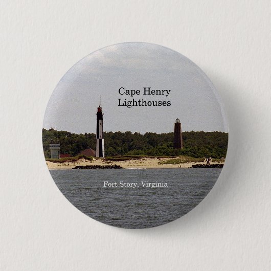 Schaltfläche "Cape Henry Lighthouses" Button (Vorderseite)