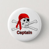 Schaltfläche "Captain Skull and Bones" Button (Vorderseite)