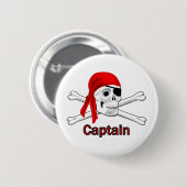 Schaltfläche "Captain Skull and Bones" Button (Vorne & Hinten)