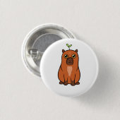 Schaltfläche / Capybara Niedlich Button (Vorne & Hinten)