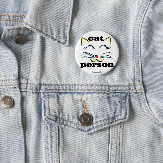 Schaltfläche "Cat Person Cat Lover" Button (Beispiel)
