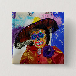 Schaltfläche Catrina-Button lächeln Button