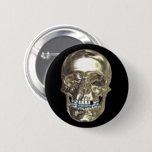 Schaltfläche Chrome Skull Button (Vorne & Hinten)