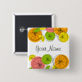Schaltfläche "Citrus Name" Button (Vorne & Hinten)