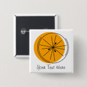 Schaltfläche "Citrus Orange Text" Button (Vorne & Hinten)