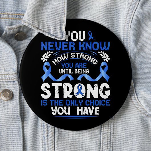 Schaltfläche "Colon Cancer Awareness/Support" Button (Beispiel)