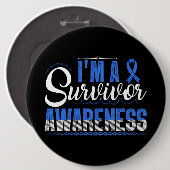 Schaltfläche "Colon Cancer Awareness/Support" Button (Vorne & Hinten)