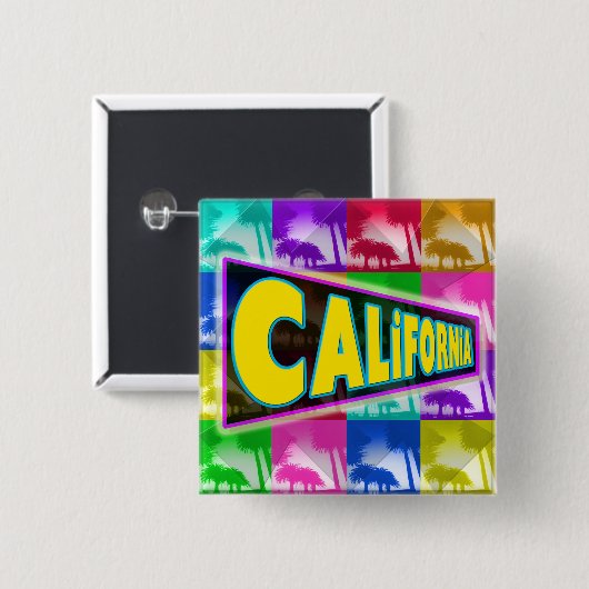 Schaltfläche "Coloring California 2" Button (Vorne & Hinten)