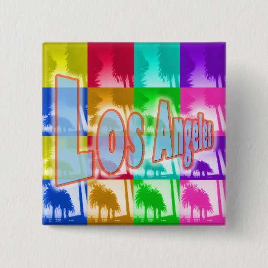 Schaltfläche "Coloring Los Angeles 1" Button (Vorderseite)