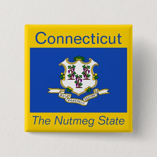 Schaltfläche "Connecticut Flag" Button (Vorderseite)