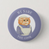 Schaltfläche "COOK CAT Name Tag Abzeichen Button" Button (Vorderseite)