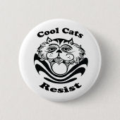 Schaltfläche "coole Katzen-Resistenz" Button (Vorderseite)