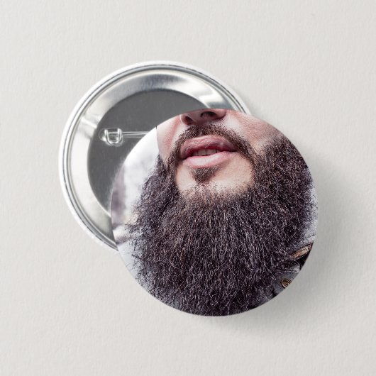 Schaltfläche "cooler Bart und Mustache" Button (Vorne & Hinten)