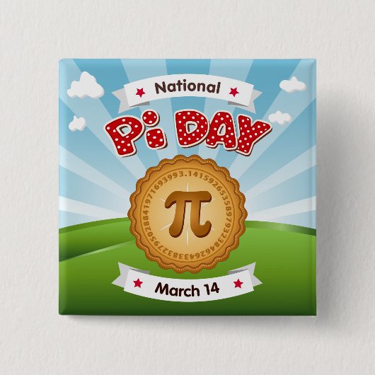 Schaltfläche "cooler Pi-Day" Button (Vorderseite)