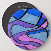 Schaltfläche "Cooles Morningl" für Abstrakte Kunst Button (Vorne & Hinten)