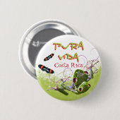 Schaltfläche "Costa Rican Pura Vida Tree" Button (Vorne & Hinten)