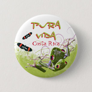Schaltfläche "Costa Rican Pura Vida Tree" Button