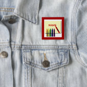 Schaltfläche Crayons Niedlich Color my Name Button (Beispiel)