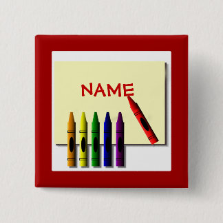 Schaltfläche Crayons Niedlich Color my Name Button