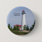 Schaltfläche "Crisp Point Lighthouse" Button (Vorderseite)