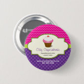 Schaltfläche "Cupcake Shop-Werbeaktion" Button (Vorne & Hinten)