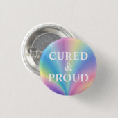 Schaltfläche "Cured and Proud" - Abzeichen "Surviv Button (Vorne & Hinten)