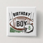 Schaltfläche "Custom Age Football Birthday" Button (Vorderseite)
