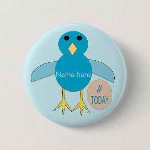 Schaltfläche "Custom Blue Birthday Boy Chick" Button
