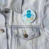 Schaltfläche "Custom Blue Birthday Boy Chick" Button (Beispiel)