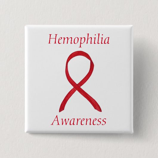 Schaltfläche "Custom Button" der Hemophilie Red Aw Button (Vorderseite)