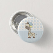 Schaltfläche "Custom Cartoon Baby Boy Giraffe" Button (Vorne & Hinten)