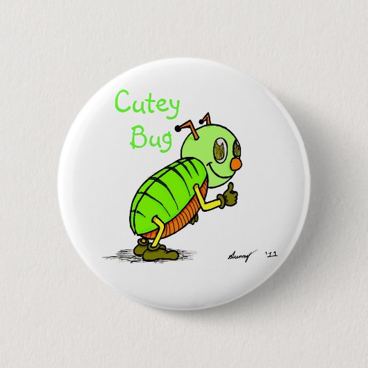 Schaltfläche Cutey Bug Button (Vorderseite)