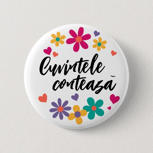 Schaltfläche "Cuvintele contează" Button (Vorderseite)