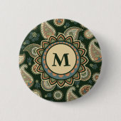 Schaltfläche "Cypress Paisley Pattern" Button (Vorderseite)