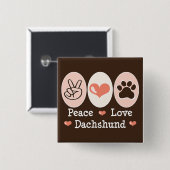 Schaltfläche "Dackel der Liebe" Button (Vorne & Hinten)