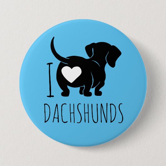Schaltfläche Dackel Liebe Button (Vorderseite)