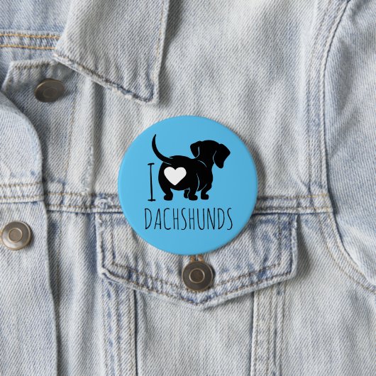 Schaltfläche Dackel Liebe Button (Beispiel)