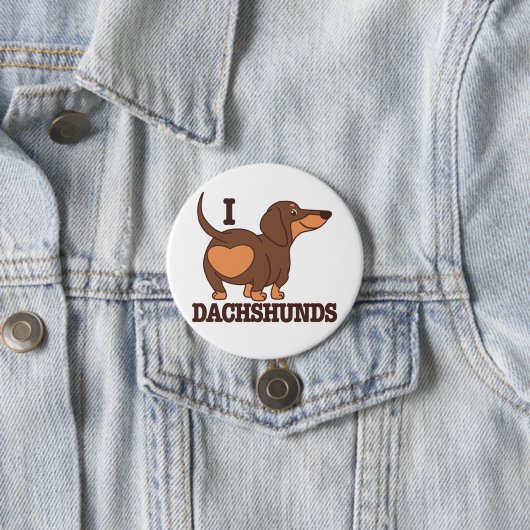 Schaltfläche Dackel Liebe Button (Beispiel)