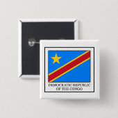 Schaltfläche Demokratische Republik Kongo Button (Vorne & Hinten)