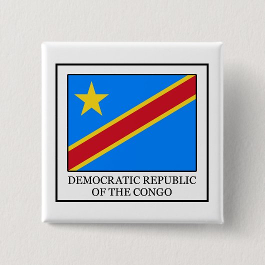 Schaltfläche Demokratische Republik Kongo Button (Vorderseite)