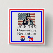 Schaltfläche "Demokratische Revolution" Button (Vorderseite)
