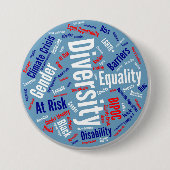 Schaltfläche "Demokratische Wörter" Button (Vorderseite)