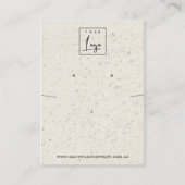 SCHALTFLÄCHE DER WEISSEN TERRAZZO-ANZEIGE VISITENKARTE (Vorderseite)