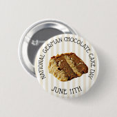 Schaltfläche "Deutscher Schokoladentag" Button (Vorne & Hinten)