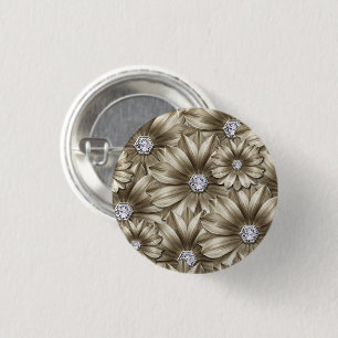 Schaltfläche Diamante Blume Button
