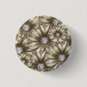 Schaltfläche Diamante Blume Button (Vorderseite)